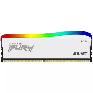 FURY RAM BEAST BLANCO 8GB DIMM DDR4 3200MT/S RGB CL16 1RX8 XMP Memorias Kingston