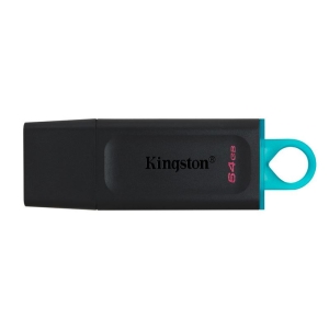 USB MEMORIA KINGSTON 64GB DT EXODIA BLANCO/ANILLO AZUL TRANSP Memorias Flash Kingston