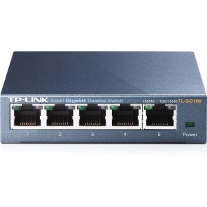 SWITCH DE ESCRITORIO CON 5PTOS GIGABIT SIN ADMINISTRACION Switches / Hubs Tp-link