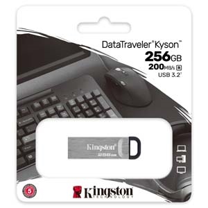 USB 3.2 MEMORIA KINGSTON 256GB DATATRAVELER KYSON METALICA Memorias Flash Kingston