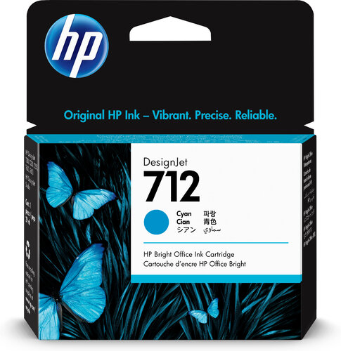 HP 712 CYAN 29ML TINTA AMPLIO FORMATO 3ED67A Consumibles HP INC