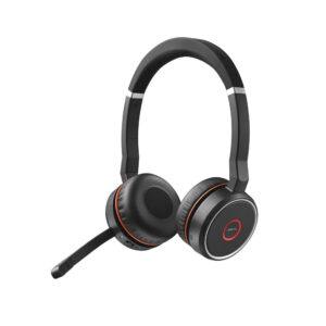 Jabra Audífonos con Micrófono Evolve 75 UC, Inalámbrico, Bluetooth, Negro/Rojo Música Jabra