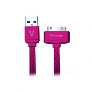 CABLE VORAGO CAB-118 USB-APPLE DOCK 1 METRO ROSA BOLSA Cables de Computadora Vorago