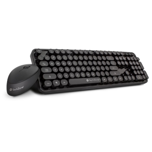 COMBO MOUSE Y TECLADO INALAMBRICO TECHZONE RETRO Teclado /  Keypads TechZone