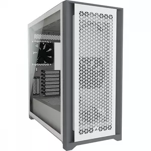 GABINETE CORSAIR AIRFLOW 5000D MEDIA TORRE BLANCO RGB TG ATX Gabinetes / Montaje Corsair
