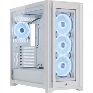 GABINETE CORSAIR ICUE 5000X RGB QL EDICION MEDIA TORRE BLANCO TG Gabinetes / Montaje Corsair