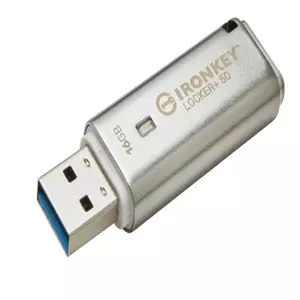 USB KINGSTON 16GBIRONKEY LOCKER PLUS 50 AES ENCRYPTEDUSBTOCLOUD Memorias Flash KINGSTON PP FLASH