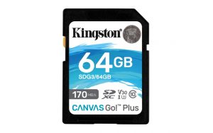 KINGSTON MEMORIA 64GB SDXC CANV AS GO PLUS C10 UHS-I U3 V30 Memorias Flash KINGSTON PP FLASH