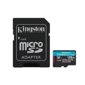 MICRO SDXC MEMORIA KINGSTON 128GB CANVAS GO PLUS A2 U3 V30 CARD Memorias Flash Kingston