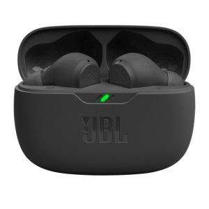 JBL Audífonos Intrauriculares con Micrófono Vibe Beam, Inalámbrico, Bluetooth, USB-C, Negro Música Harman