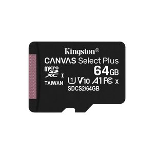 MICRO SDXC MEMORIA KINGSTON 64GB CANVAS SELECT PLUS 100R A1 C10 Memorias Flash KINGSTON PP FLASH