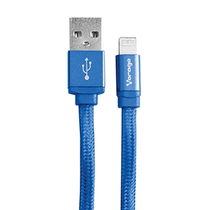 CABLE VORAGO CAB-119 AZUL USB APPLE LIGHTNING 1 METRO AZUL BOLSA Cables de Computadora Vorago