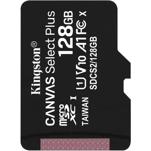MICRO SDXC MEMORIA KINGSTON 128GBCANVAS SELECT PLUS 100R A1 C10 Memorias Flash Kingston