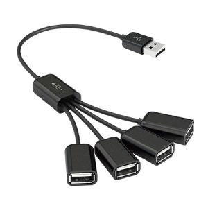 CONCENTRADOR VORAGO HU-101  4 P UERTOS USB PULPO USB / FireWire Vorago