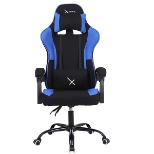 SILLA GAMER XZEAL XZ20 AZUL TEL A/165GRADOS/SOPORTE LUMBAR/SUPERIOR