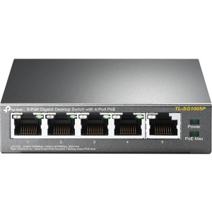 SWITCH ESCRITORIO DE 5 PTOS GIGABIT CON 4 PUERTOS POE SIN ADM Switches / Hubs Tp-link
